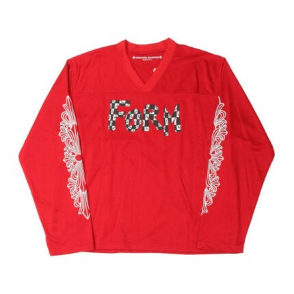 Chrome Hearts Matty Boy FORM Team Mesh Stadium L-S Jersey Red1