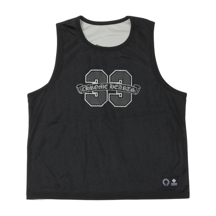 Chrome Hearts Sports Mesh Reversible Basketball Jersey Black Chrome Hearts Sports Mesh Reversible Basketball Jersey Black