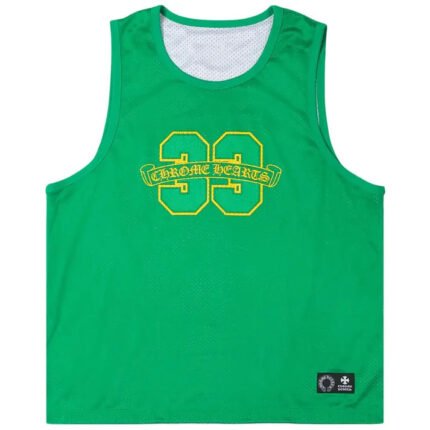 Chrome Hearts Sports Mesh Reversible Basketball Jersey Green