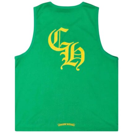 Chrome Hearts Sports Mesh Reversible Basketball Jersey Green