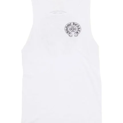 Chrome Hearts horseshoe-motif ribbed tank top