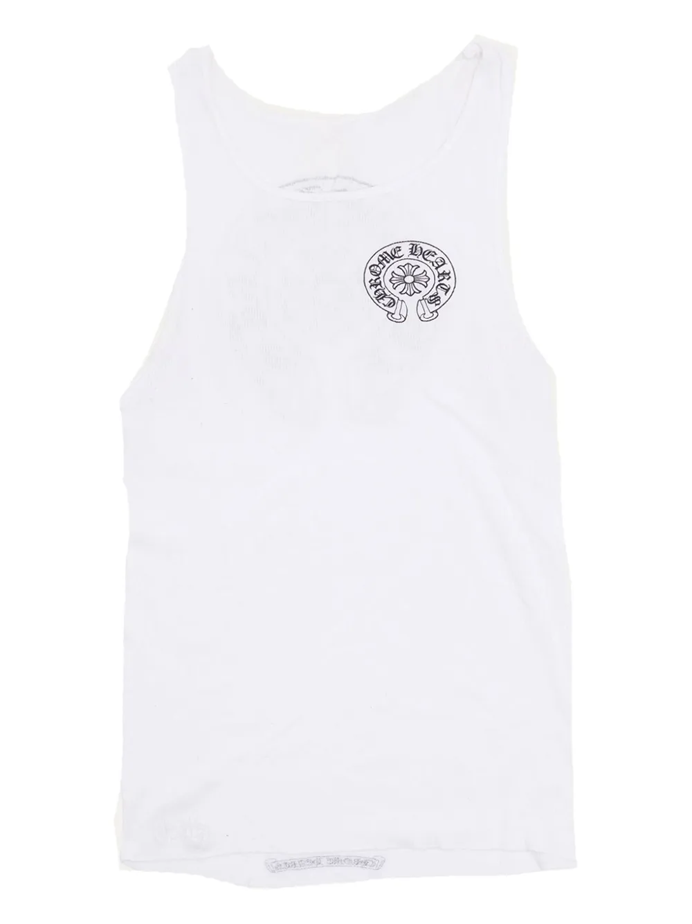 Chrome Hearts horseshoe-motif ribbed tank top Chrome Hearts horseshoe-motif ribbed tank top